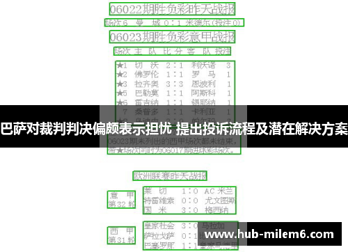 巴萨对裁判判决偏颇表示担忧 提出投诉流程及潜在解决方案